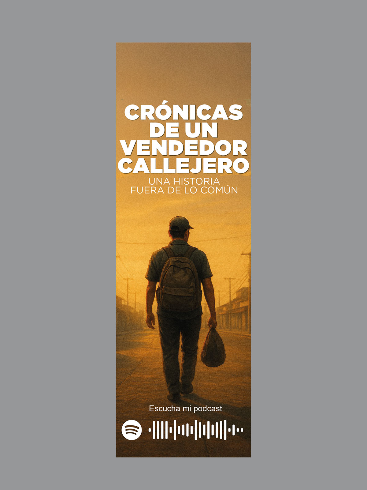 Separador de Libro Crónicas de un Vendedor Callejero