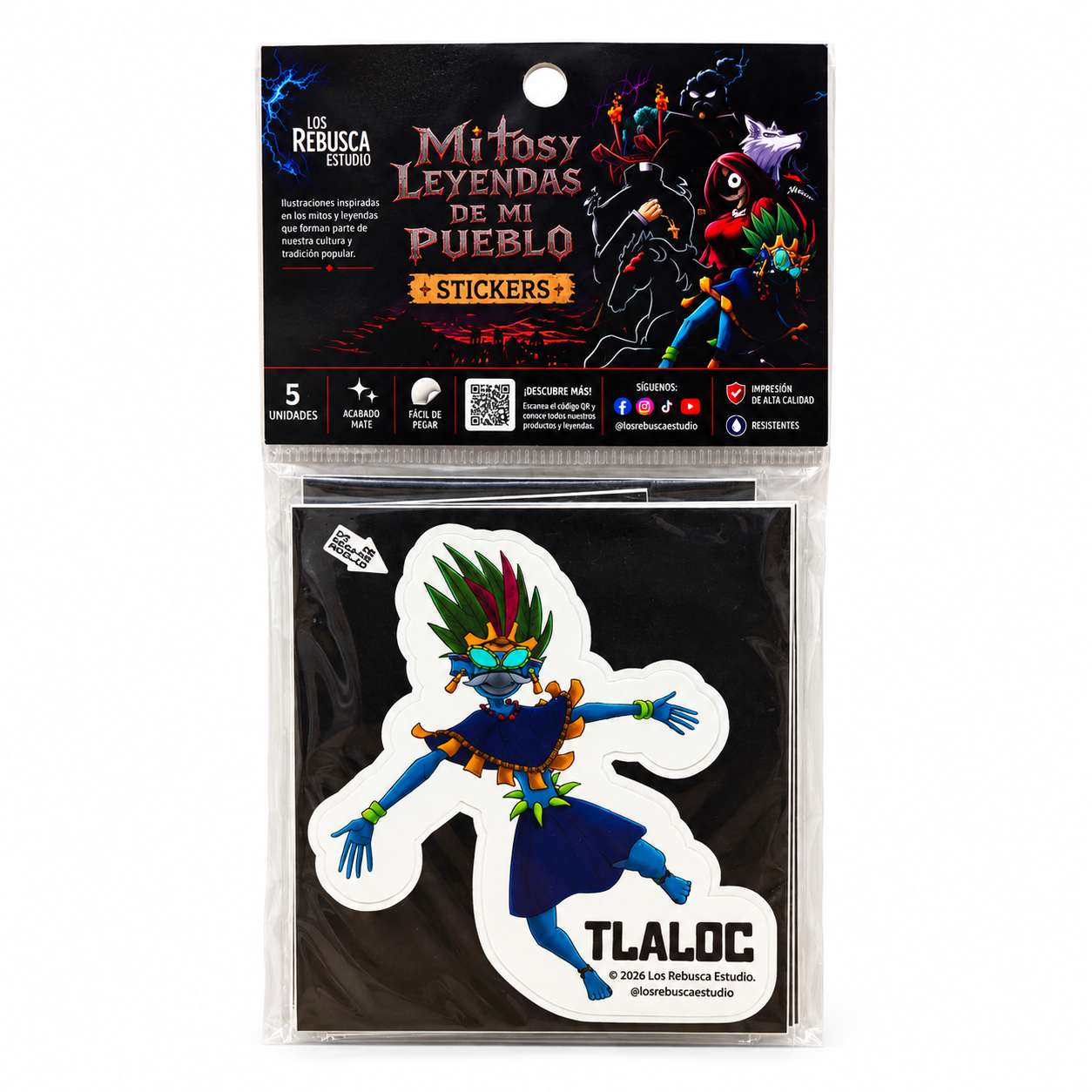 Stickers Mitos y Leyendas de Mi Pueblo – Set de 5