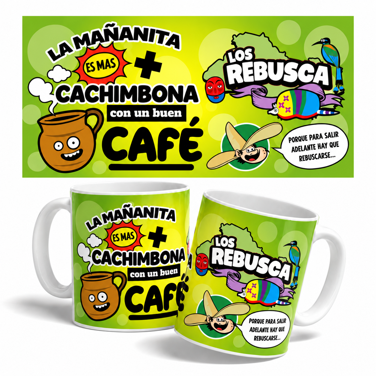 Taza La Mañanita es Más Cachimbona – Verde